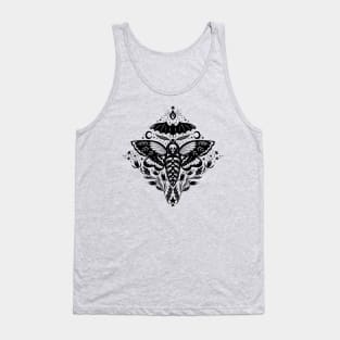 Skull Moth Damask Tank Top